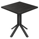 MILENA | Bistro Table | W: 60 x 60 cm | H 76 cm | Black | Frame: Black