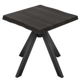 NIA | Stół do bistro | Szerokość: 70 x 70 cm | Wysokość: 76 cm | Czarny | Rama: Czarna