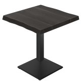 NICO | Table de Bistro | L:P 70 x 70 | H 80 cm | Noir | Structure : Noir