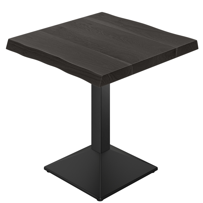 NICO | Table de Bistro | L:P 70 x 70 | H 80 cm | Noir | Structure : Noir