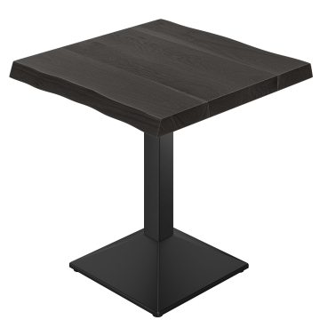 NICO | Table de Bistro | L:P 70 x 70 | H 80 cm | Noir | Structure : Noir