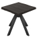 NIA | Bistrotafel | B: 70 x 70 | H 76 cm | Zwart | Frame: Zwart