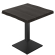 NICO | Table de Bistro | L:P 70 x 70 | H 80 cm | Noir | Structure : Noir