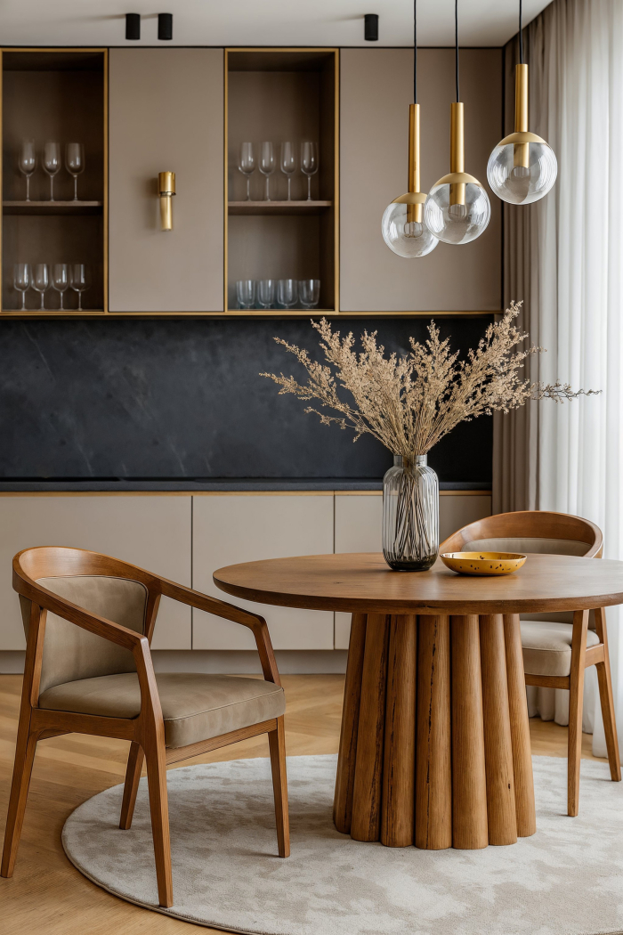 Nova | Bistro Drewniane Krzesło | Aksamit | Taupe Nova | Bistro Drewniane Krzesło | Aksamit | Taupe