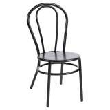 RUBEN | Chaise en bois courbé | Acier | Noir