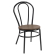 RUBEN | Chaise en design en bois courbé | Acier | Noir | Assise : Wenge