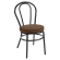 RUBEN | Chaise en bois façonné | Acier | Tissu / Textile | Brun