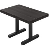 SC | Tavolo Bistro | B:T 120 x 70 | H 76 | Nero | Struttura: Nero