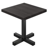 SC | Table de bistro | L:P 70 x 70 | H 76 cm | Noir | Structure : Noir