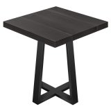 SCO | Bistro Bord | B: 70 x 70 | H 76 cm | Svart | Fot: Svart