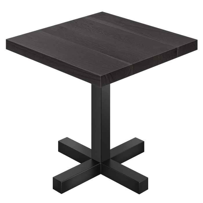 SC | Table de bistro | L:P 70 x 70 | H 76 cm | Noir | Structure : Noir