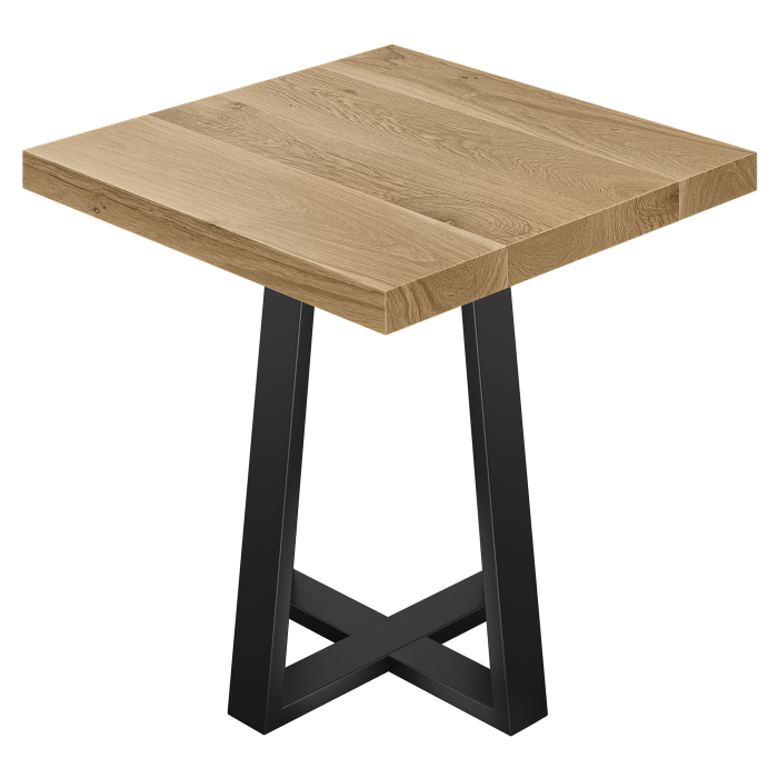 SCO | Bistro Bord | B: 70 x 70 | H 76 cm | Eik | Understell: Svart