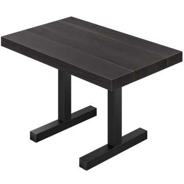 SC | Tavolo Bistro | B:T 120 x 70 | H 76 | Nero | Struttura: Nero