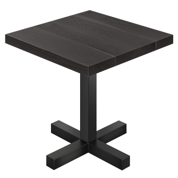 SC | Table de bistro | L:P 70 x 70 | H 76 cm | Noir | Structure : Noir