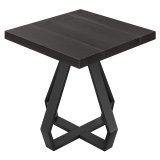 SD | Bistro Bord | B: 70 x 70 | H 76 cm | Sort | Ramme: Sort