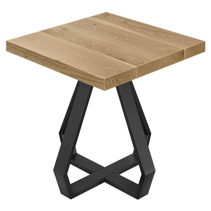 SD | Mesa de Bistro | B:T 70 x 70 | H 76 cm | Roble | Estructura: Negro