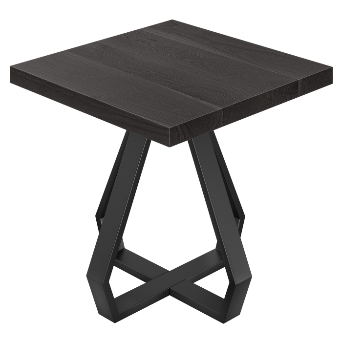 SD | Bistro Bord | B: 70 x 70 | H 76 cm | Sort | Ramme: Sort