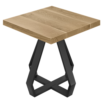 SD | Bistro Table | W: 70 x 70 | H: 76 cm | Oak | Frame: Black