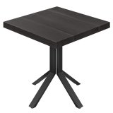 SE | Bistro Tafel | B:T 70 x 70 | H 76 cm | Zwart | Onderstel: Zwart