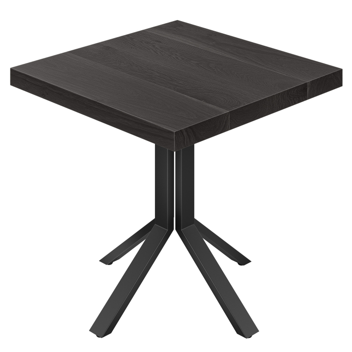 SE | Tavolo da bistrot | L:P 70 x 70 | A 76 cm | Nero | Struttura: Nero