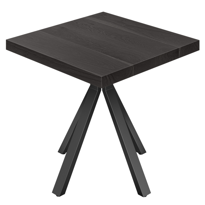 SEB | Tavolo da bistrot | L:P 70 x 70 | A 76 cm | Nero | Struttura: Nero