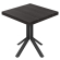 SE | Tavolo da bistrot | L:P 70 x 70 | A 76 cm | Nero | Struttura: Nero