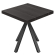 SEB | Tavolo da bistrot | L:P 70 x 70 | A 76 cm | Nero | Struttura: Nero