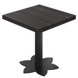 SLT | Stół Bistro | Wymiar: 70 x 70 cm | Wysokość: 76 cm | Czarny | Konstrukcja: Czarna
