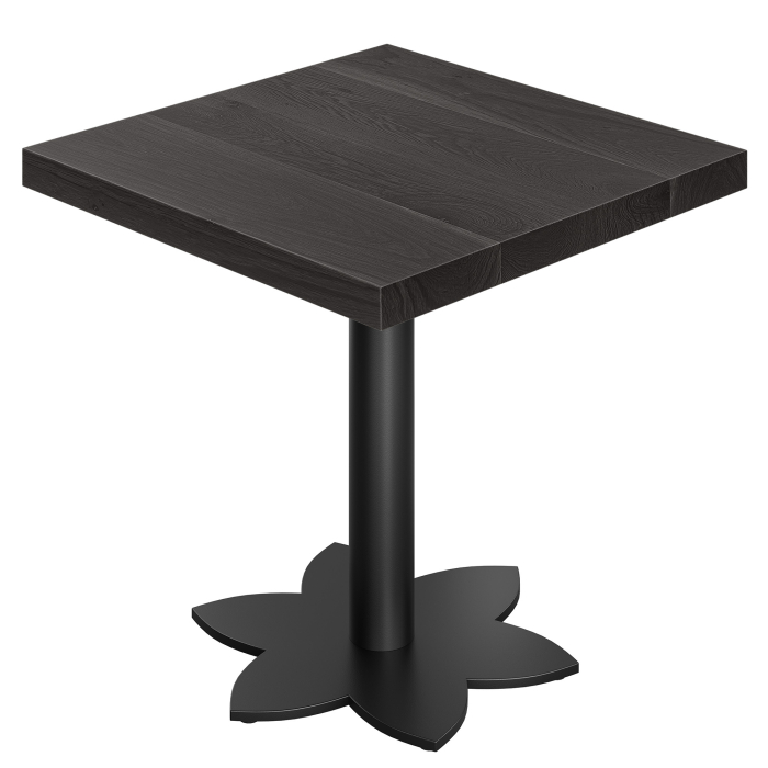 SL | Bistro Tisch | B:T 70 x 70 | H 76 cm | Schwarz | Gestell: Schwarz