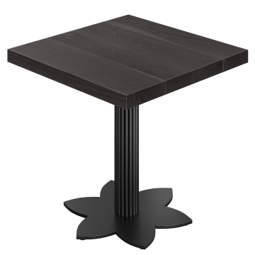 SLT | Bistro-pöytä | K: 70 x 70 | K 76 cm | Musta | Runko: Musta