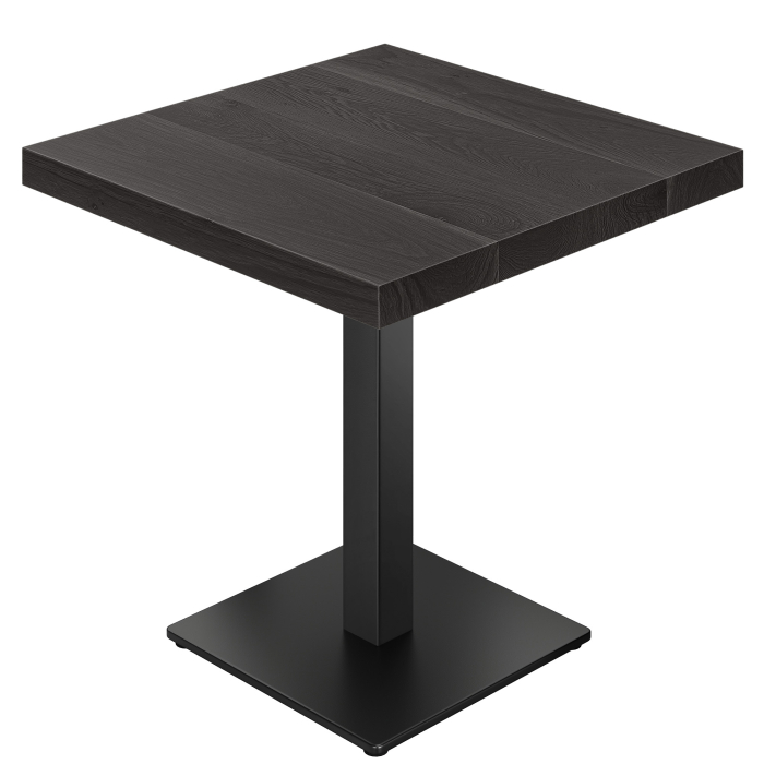 SM | Bistro Tisch | B:T 70 x 70 | H 75 cm | Schwarz | Gestell: Schwarz