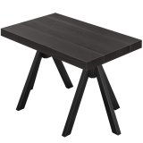 SO | Table bistrot | L : 120 x 70 | H : 76 | Noir | Piètement : Noir