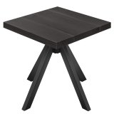 SO | Bistrobord | B:70 x 70 | H 76 cm | Svart | Ram: Svart