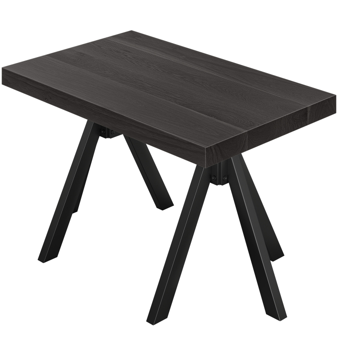 SO | Bistro Tisch | B:T 120 x 70 | H 76 | Schwarz | Gestell: Schwarz