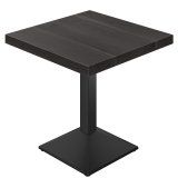 SPL | Stół Bistro | B:T 70 x 70 | H 80 cm | Czarny | Rama: Czarna