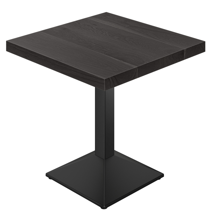 SPL | Bistro Tisch | B:T 70 x 70 | H 80 cm | Schwarz | Gestell: Schwarz