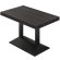 SPL | Tavolo Bistro | B:T 120 x 70 | H 80 | Nero | Struttura: Nero | Colonna: 8 x 8 cm