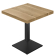 SPL | Bistro Tisch | B:T 70 x 70 | H 80 cm | Eiche | Gestell: Schwarz
