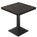 SPY | Table de bistro | L : 70 x 70 | H : 80 cm | Noir | Piètement : Noir