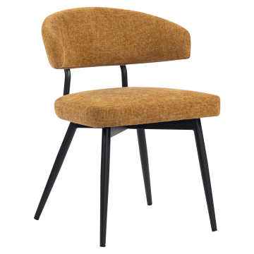 Sara | Hotelstoel | Honingbruin | Stof/Textiel