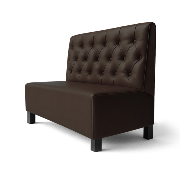 Schmidt F | Gastrobank | W:H 200 x 100 cm | Brown | Chesterfield | leather