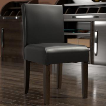 TAYLOR | bistrostol | Svart | lær