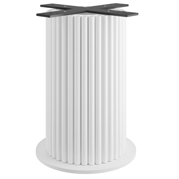 TORINO | Bistro Table Frame | Height: 72 cm | Base Plate: Ø 50 cm | Column: Ø 40 cm | White