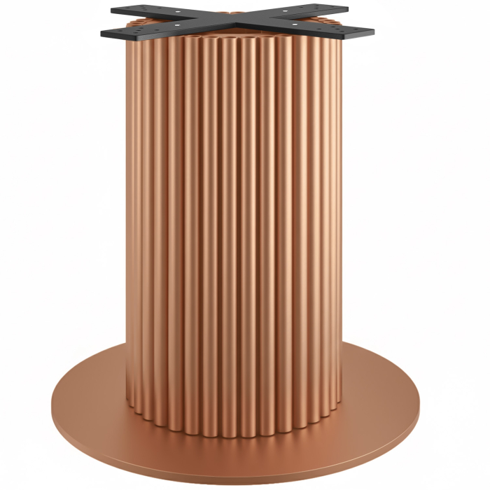 TORINO | Bistro table frame | Height: 72 cm | Base plate: Ø 68 cm | Column: Ø 40 cm | Copper