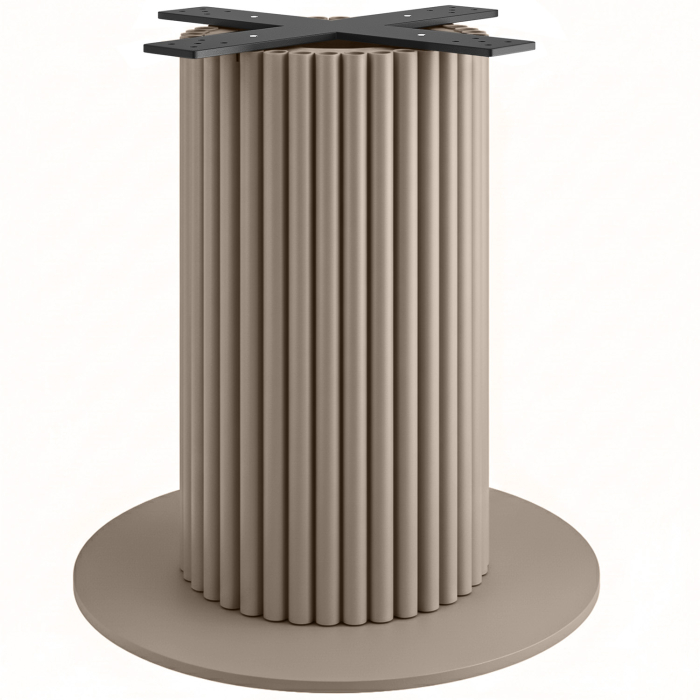 TORINO | Bistro table frame | Height: 72 cm | Base plate: Ø 68 cm | Column: Ø 40 cm | Taupe