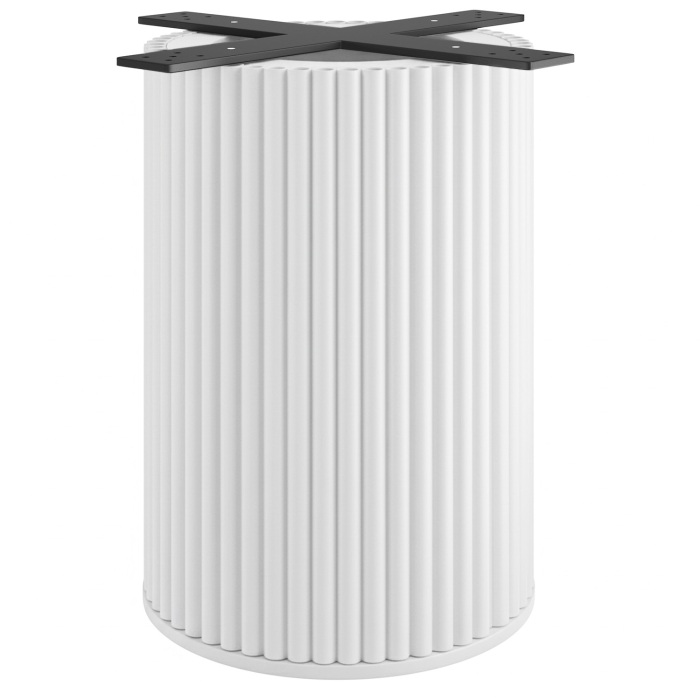 TORINO | Base para mesa de bistro | Altura: 72 cm | Placa base: Ø 50 cm | Columna: Ø 50 cm | Blanco