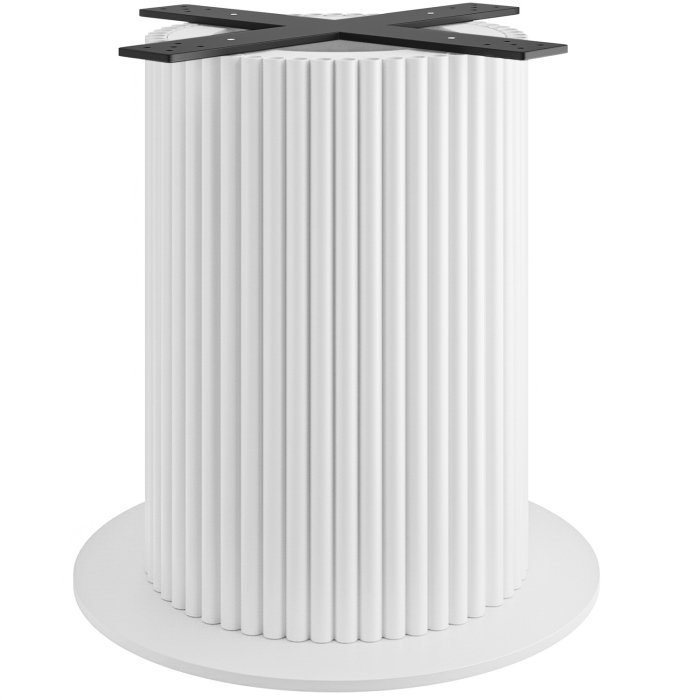 TORINO | Bistro Tischgestell | Höhe: 72 cm | Bodenplatte: Ø 68 cm | Säule: Ø 50 cm | Weiß