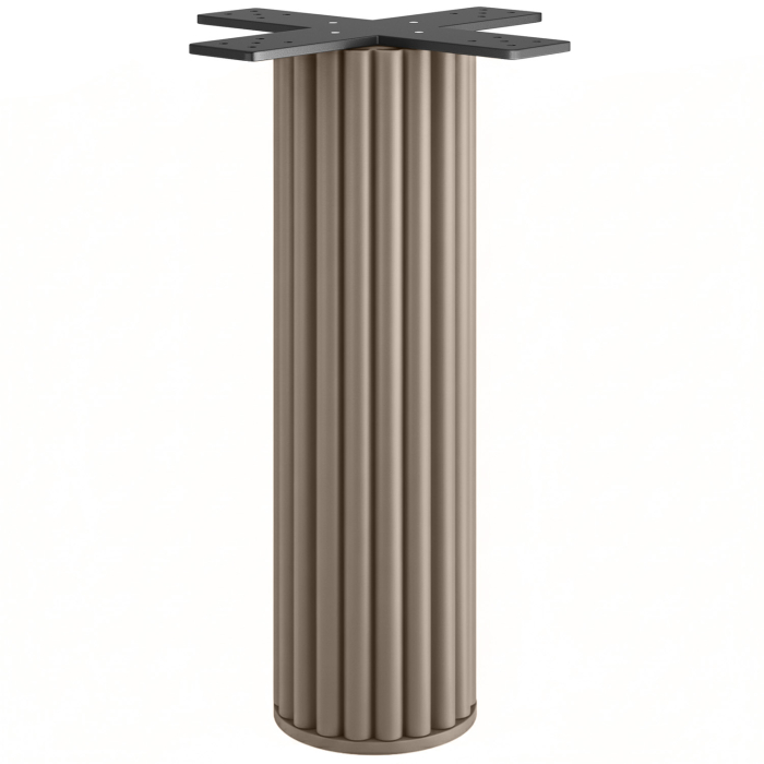 TORINO | Bistro bordstativ | Höjd: 72 cm | Bottenplatta: Ø 20 cm | Pelare: Ø 20 cm | Taupe
