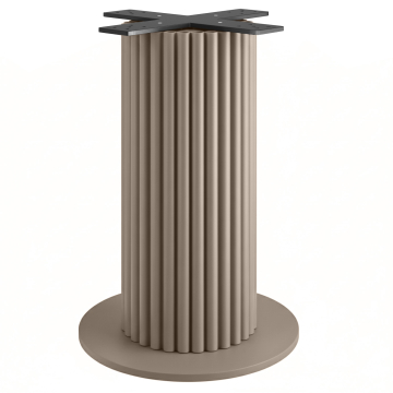 TORINO | Bistro bordstativ | Høyde: 72 cm | Bunnplate: Ø 50 cm | Søyle: Ø 30 cm | Taupe