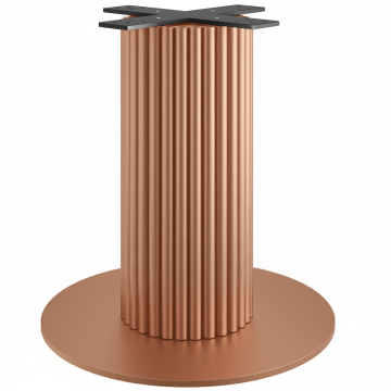 TORINO | Pied de table bistrot | Hauteur : 72 cm | Base : Ø 68 cm | Colonne : Ø 30 cm | Cuivre
